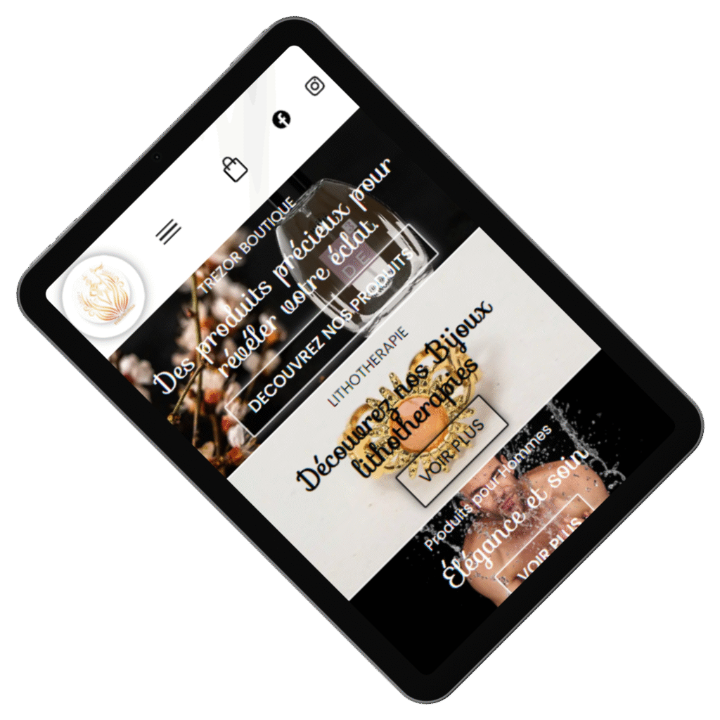 Exemple d'un site web ayant charte une charte graphique cohérente