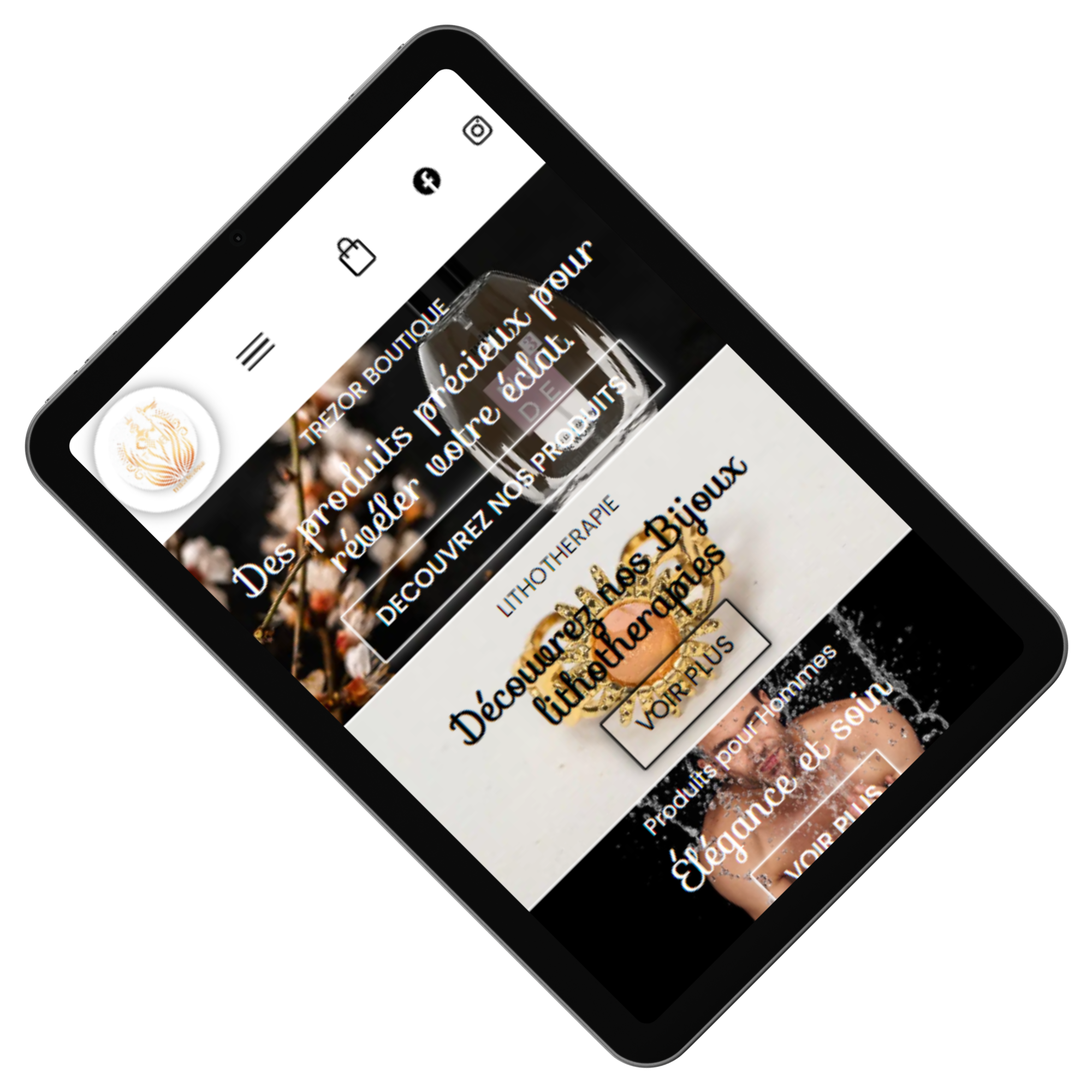 Exemple d'un site web ayant charte une charte graphique cohérente