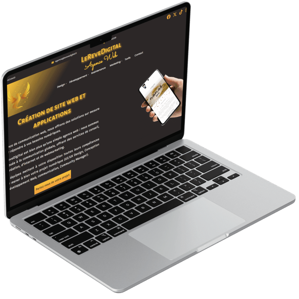 création de site web sur mesure LeReveDigital
