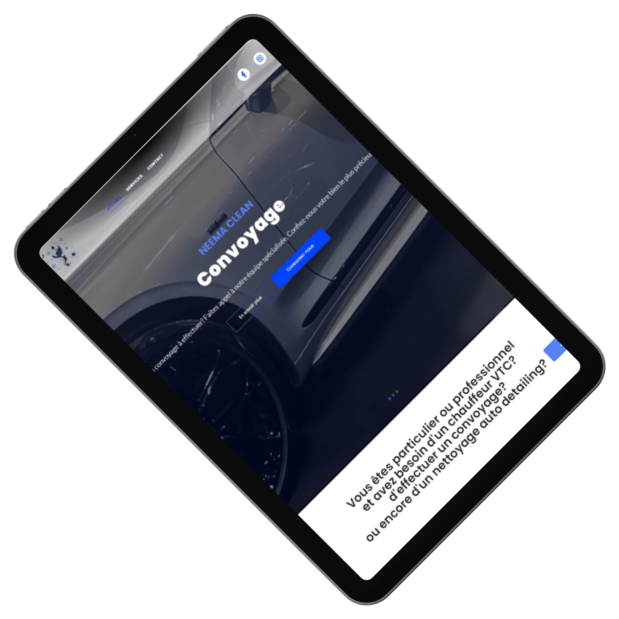 Exemple de design web moderne pour entreprise, illustrant l’impact visuel sur l’image de marque