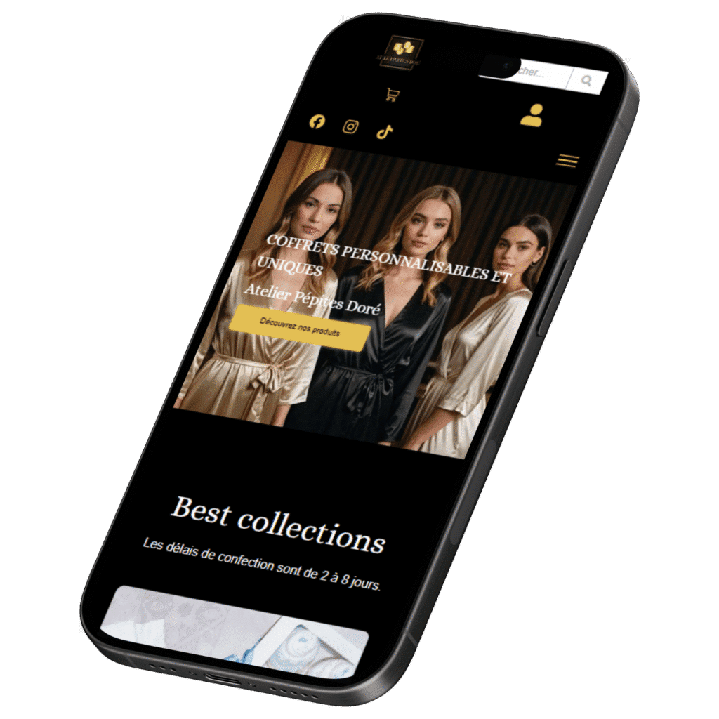 webdesigner : atelier pépites doré